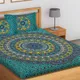 Blue__Jaipuri bedsheet
